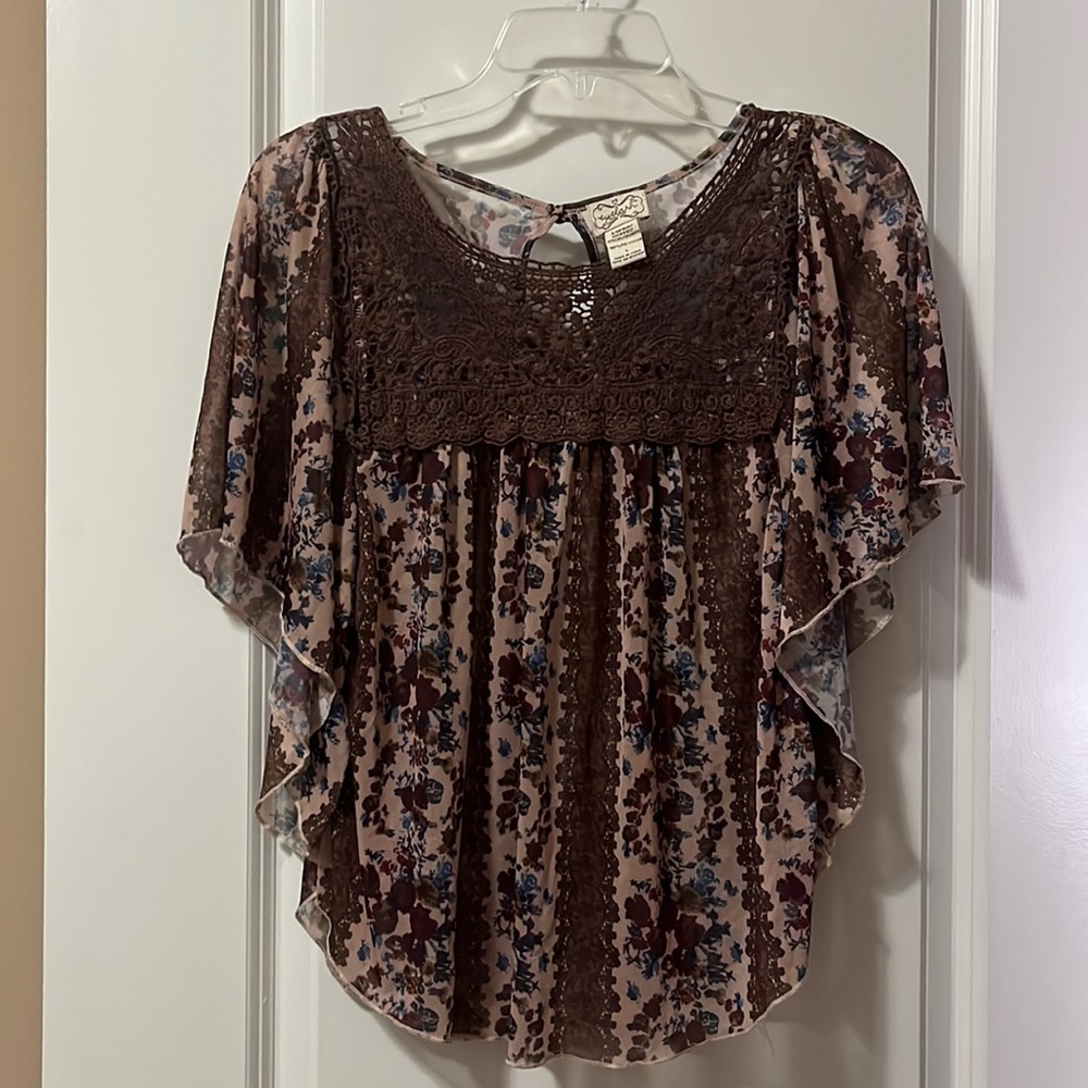 Eyelash Couture Flowy Top